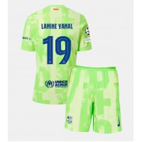 Barcelona Lamine Yamal #19 Fotballklær Tredjedraktsett Barn 2024-25 Kortermet (+ korte bukser)